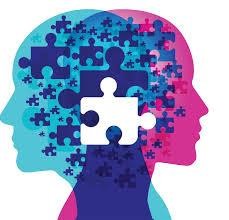 Brain and puzzle illustration